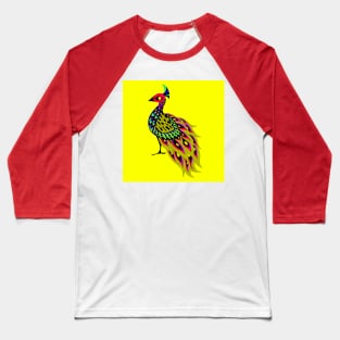 shiny peacock bird in phoenix in pride ecopop Baseball T-Shirt